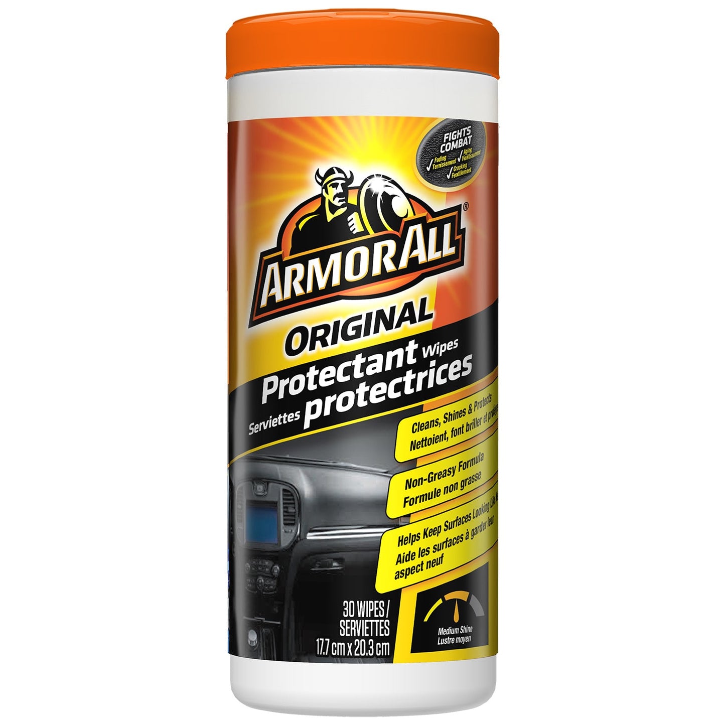 Armor All Original Protectant Wipes 6 pack of 30 count canisters