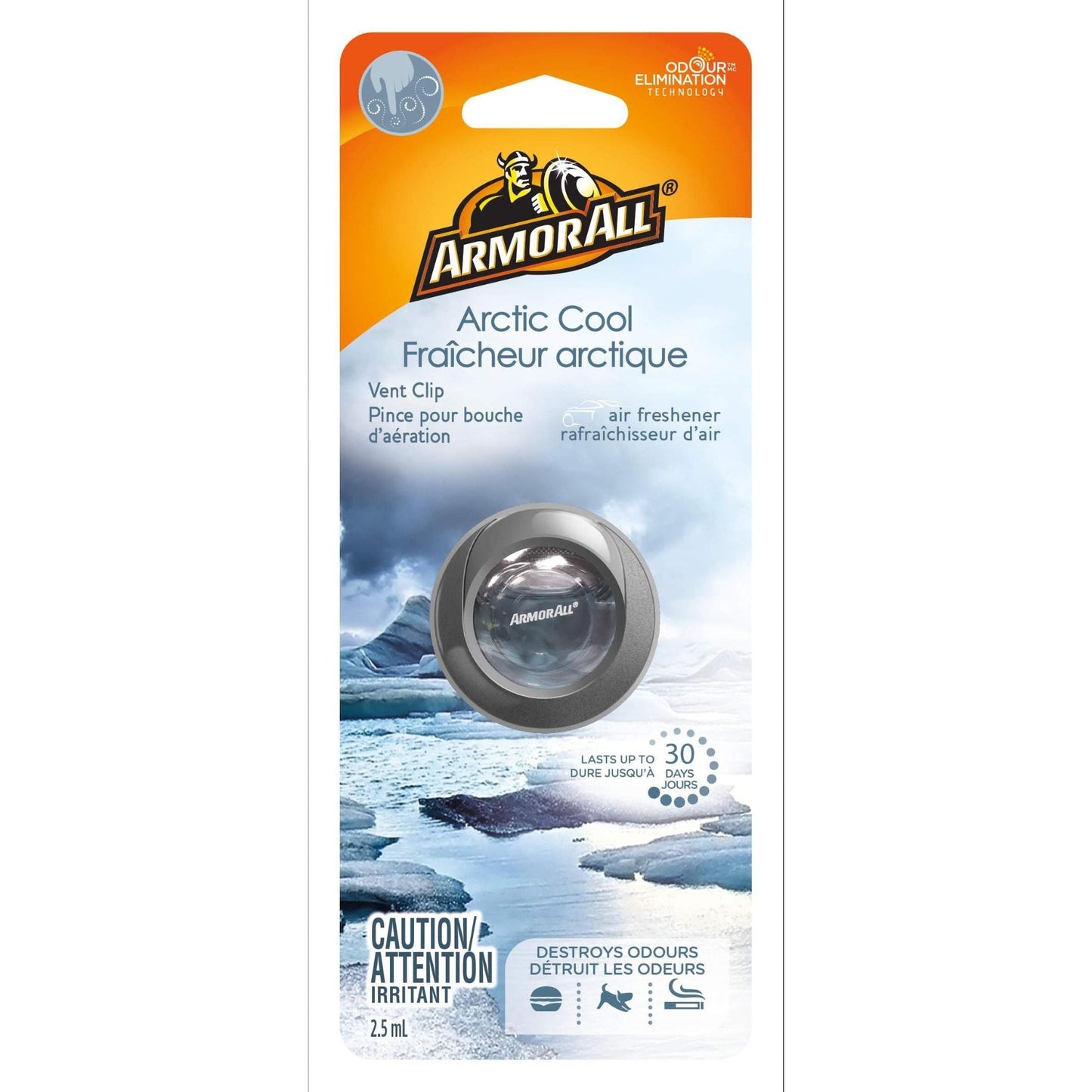 Armor All Arctic Cool Vent Clip 2.5 mL car air freshener
