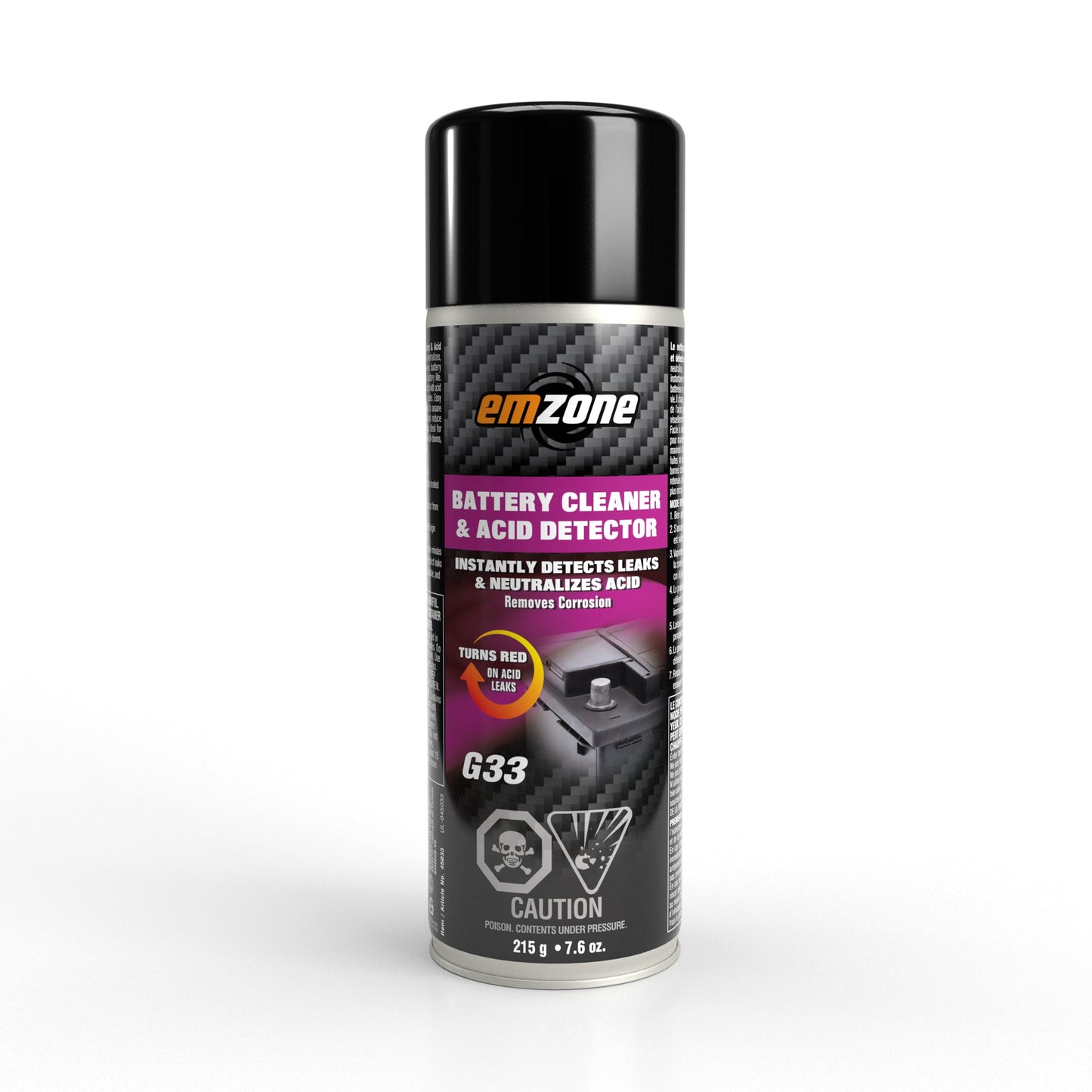Emzone Battery Cleaner & Acid Detector 215 g spray can