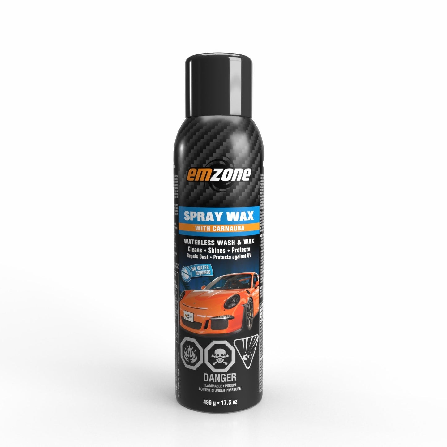 Emzone Waterless Wash & Wax 496 g spray can