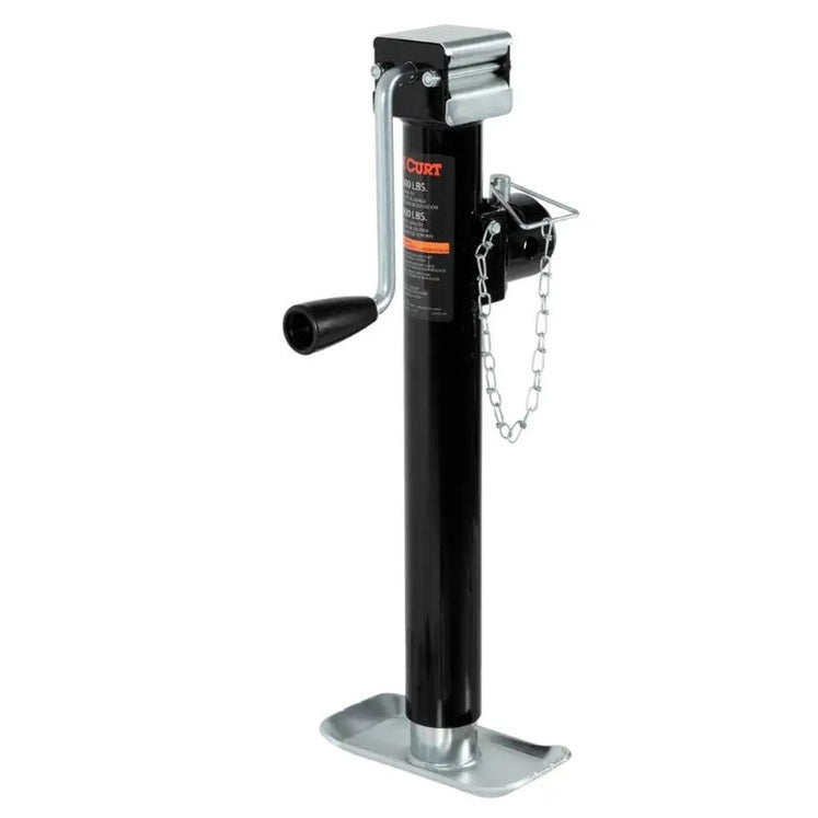 Curt 25005 pipe-mount swivel trailer jack with side handle