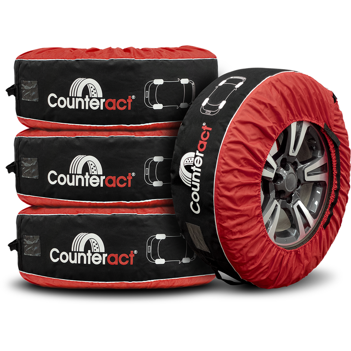 Counteract Wheel Tote 4-Pack Large fits 20-31 inch tires