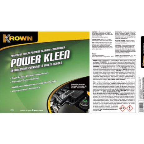 KROWN Power Kleen heavy duty multi-purpose cleaner degreaser 205L drum