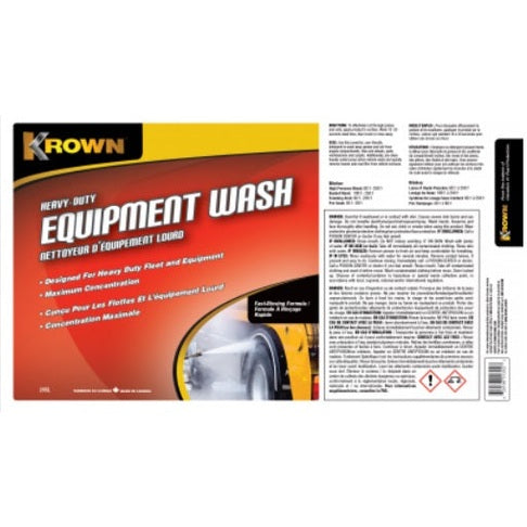 KROWN Heavy Duty Fleet & Equipment Detergent Wash 205L drum
