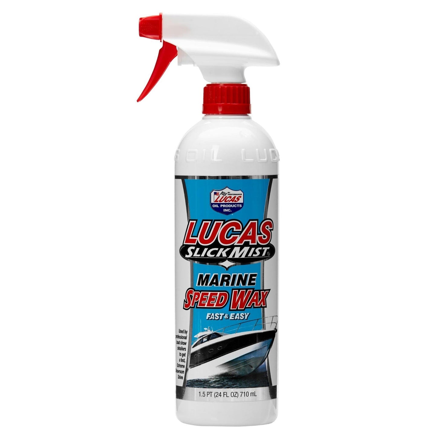 Lucas Oil 10980 Slick Mist Marine Speed Wax 24 oz bottle
