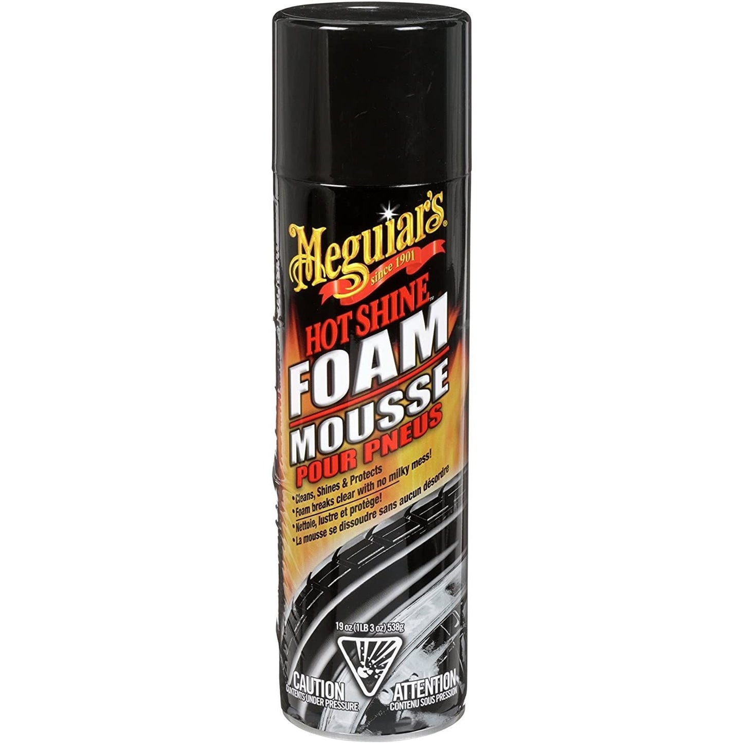 Meguiar’s G13919C Hot Shine Tire Foam 19 oz can