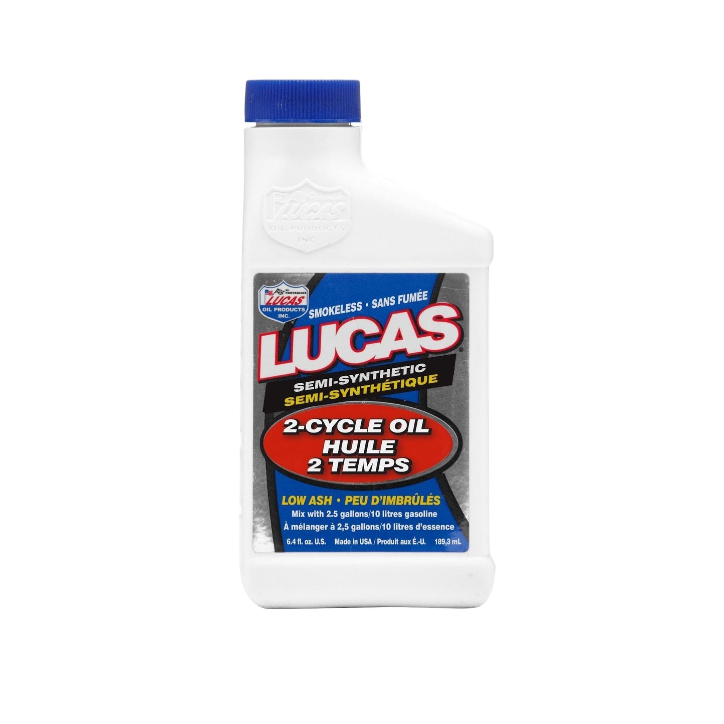 Lucas Oil 20059 Semi-Synthetic 2-Cycle Oil 6.4 oz 189.8 ml bottle