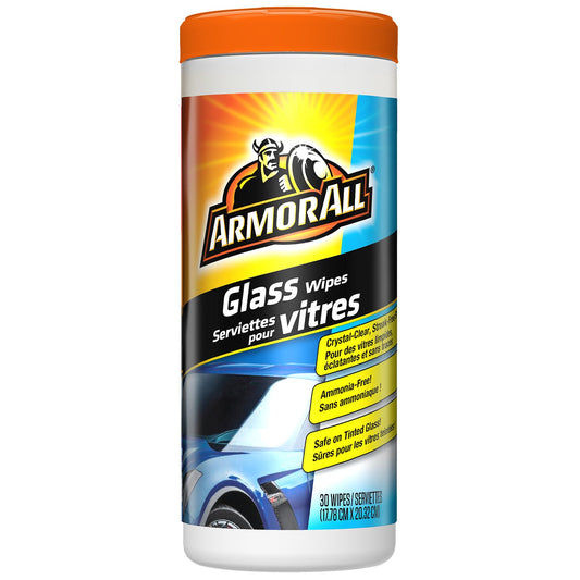 Armor All Glass Wipes 6 pack of 30 count canisters
