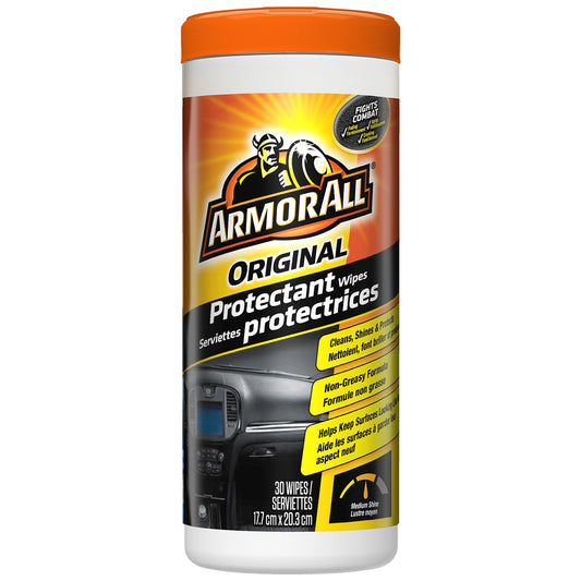 Armor All Original Protectant Wipes 6 pack of 30 count canisters
