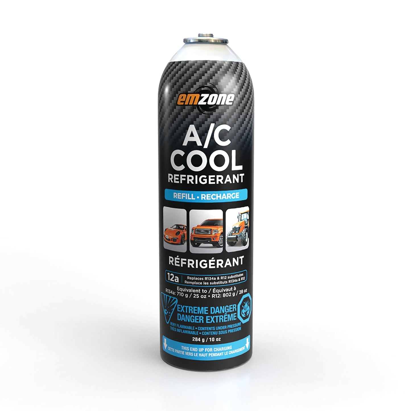 Emzone 12A A/C Cool Refrigerant 284g 10oz eco-friendly replacement can