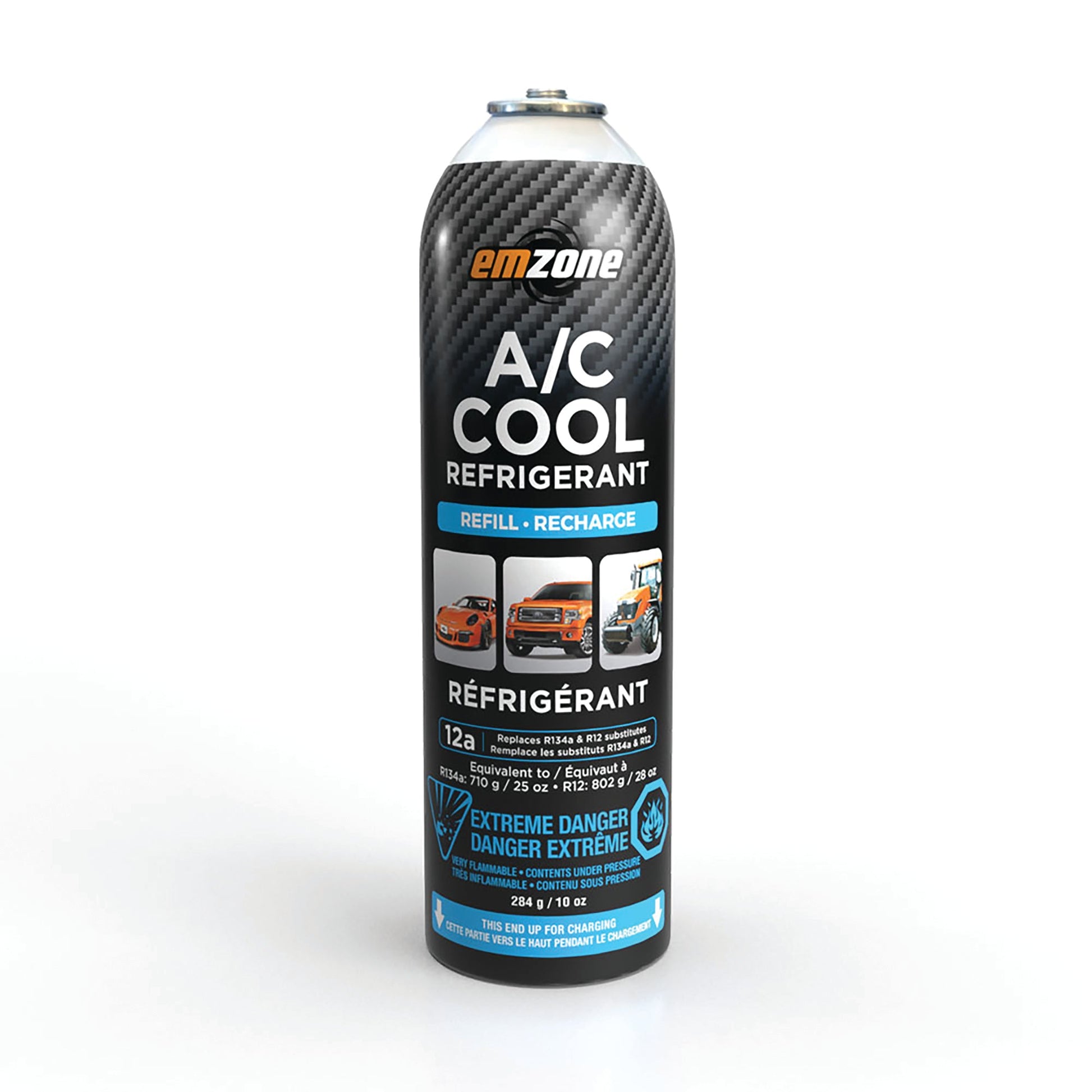 Emzone 12A A/C Cool Refrigerant 284g 10oz eco-friendly replacement can