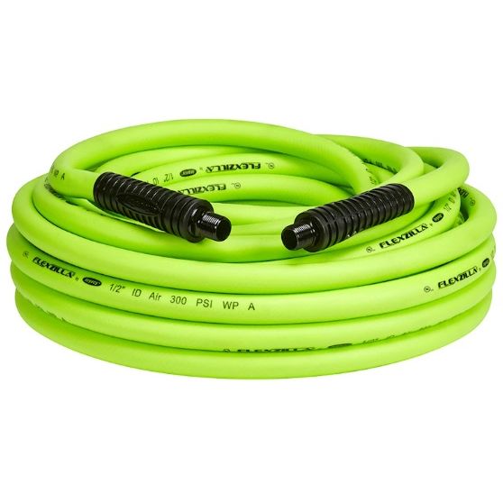 Flexzilla Air Hose 1/2 x 50 FT ZillaGreen with 3/8 MNPT fittings