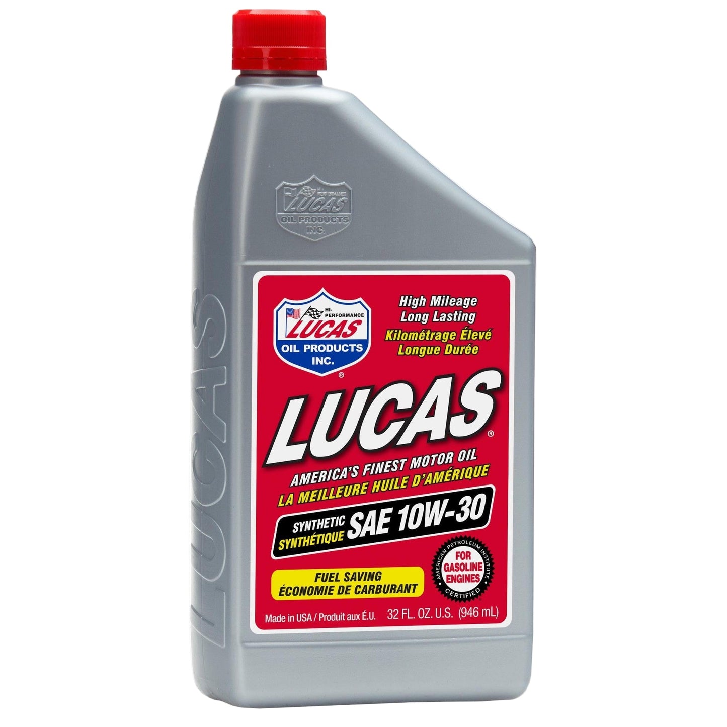 Lucas Oil 20050 Synthetic SAE 10W-30 Motor Oil 1 Quart 946 ml bottle
