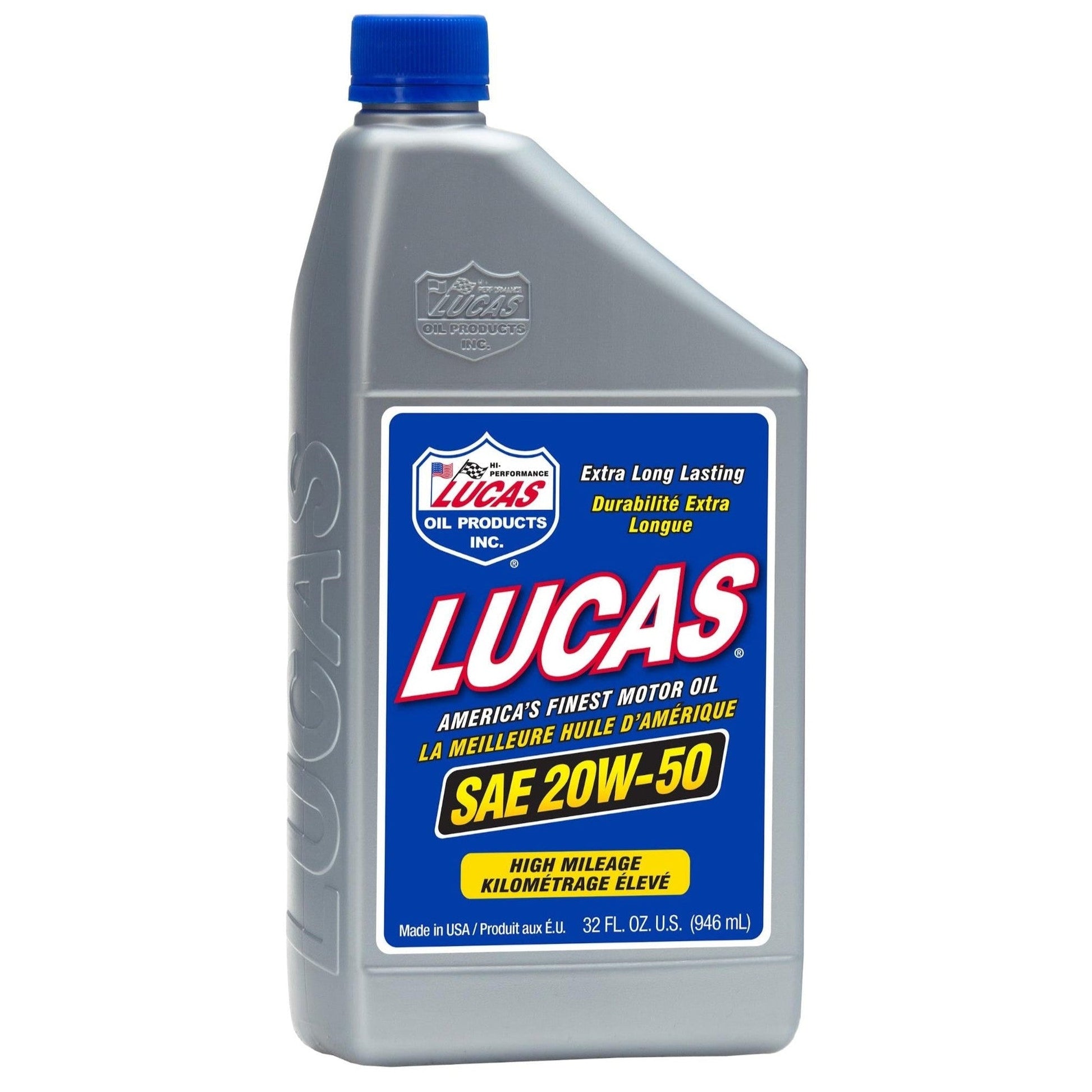 Lucas Oil 20252 SAE 20W-50 Plus Racing Oil 1 Quart 946 ml bottle