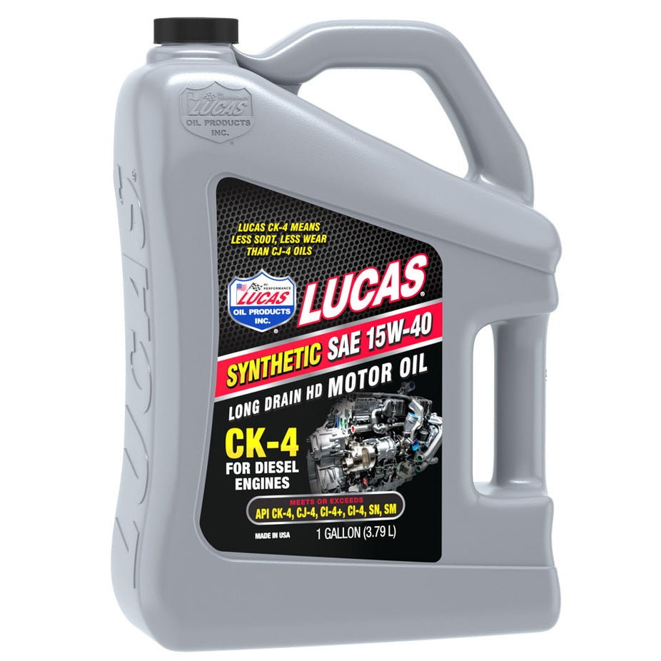 Lucas Oil 11247 Synthetic 15W-40 CK-4 Diesel Oil 1 Gallon 3.79 L jug