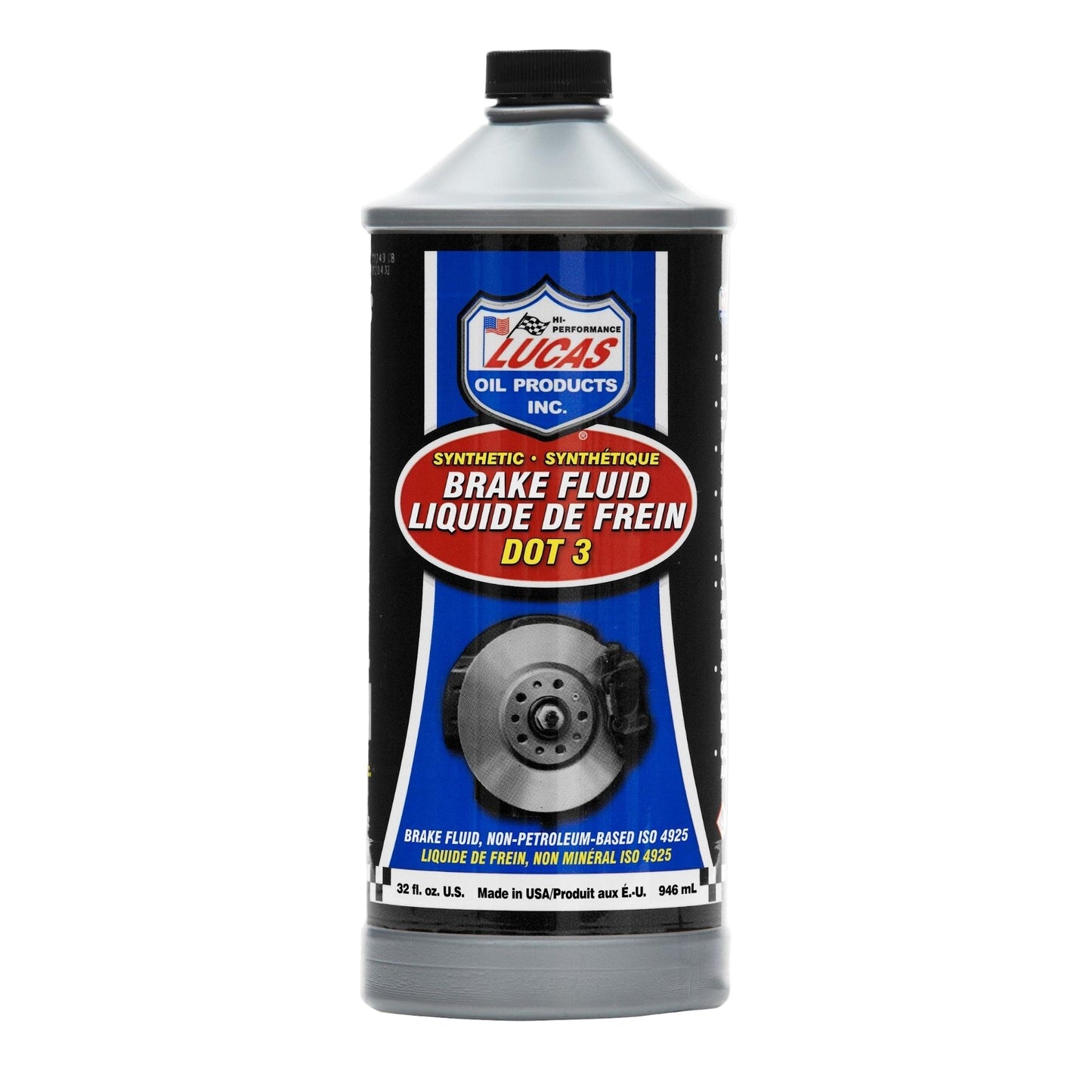 Lucas Oil 20826 Synthetic DOT 3 Brake Fluid 1 Quart 946 ml bottle