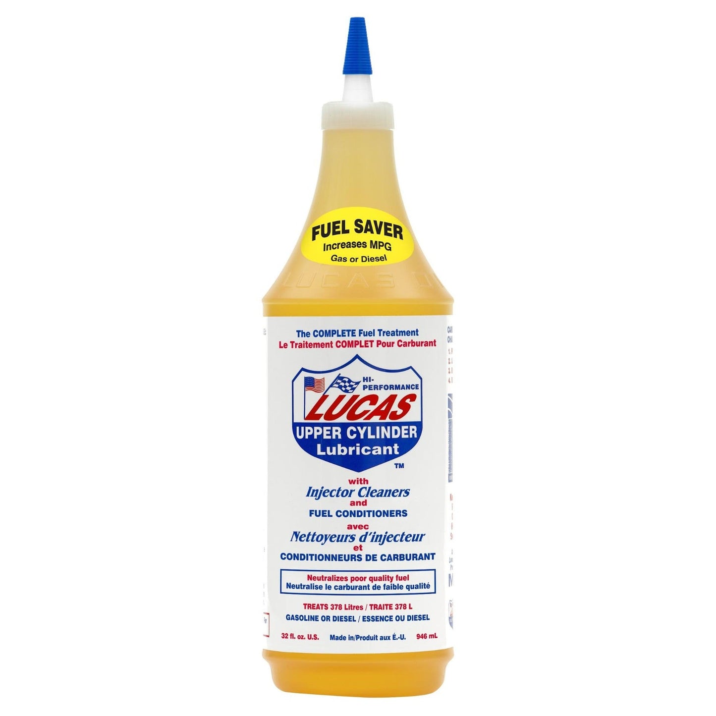 Lucas Oil Upper Cylinder Lube Fuel Treatment 1 Quart 946 ml bottle
