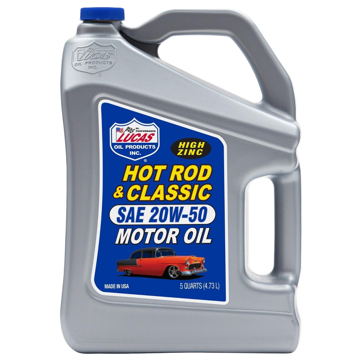 Lucas Oil 10684 Hot Rod & Classic Car HP Motor Oil SAE 20W-50 5 Quart 4.73 L jug