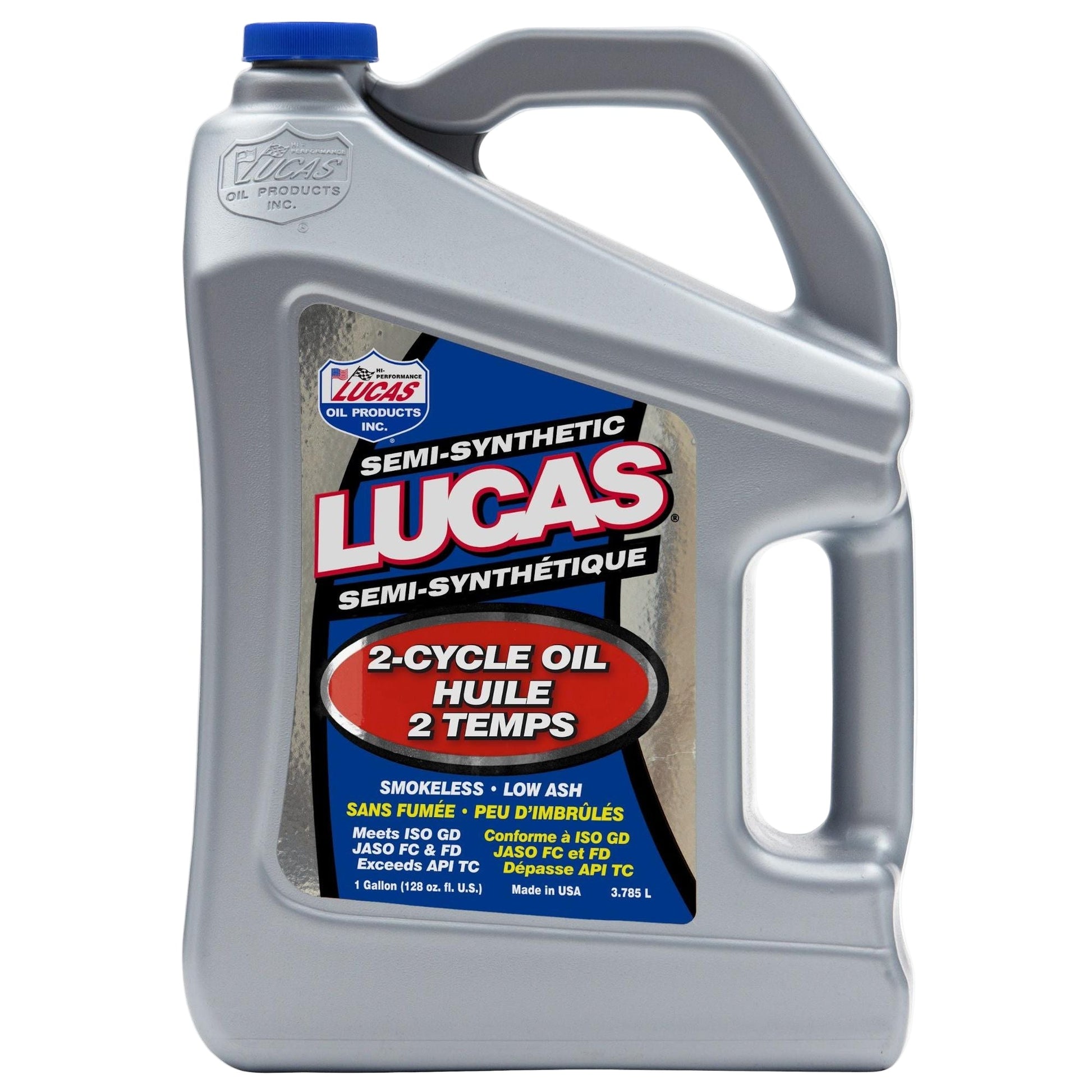 Lucas Oil 20115 Semi-Synthetic 2-Cycle Oil 1 Gallon 3.786 L jug