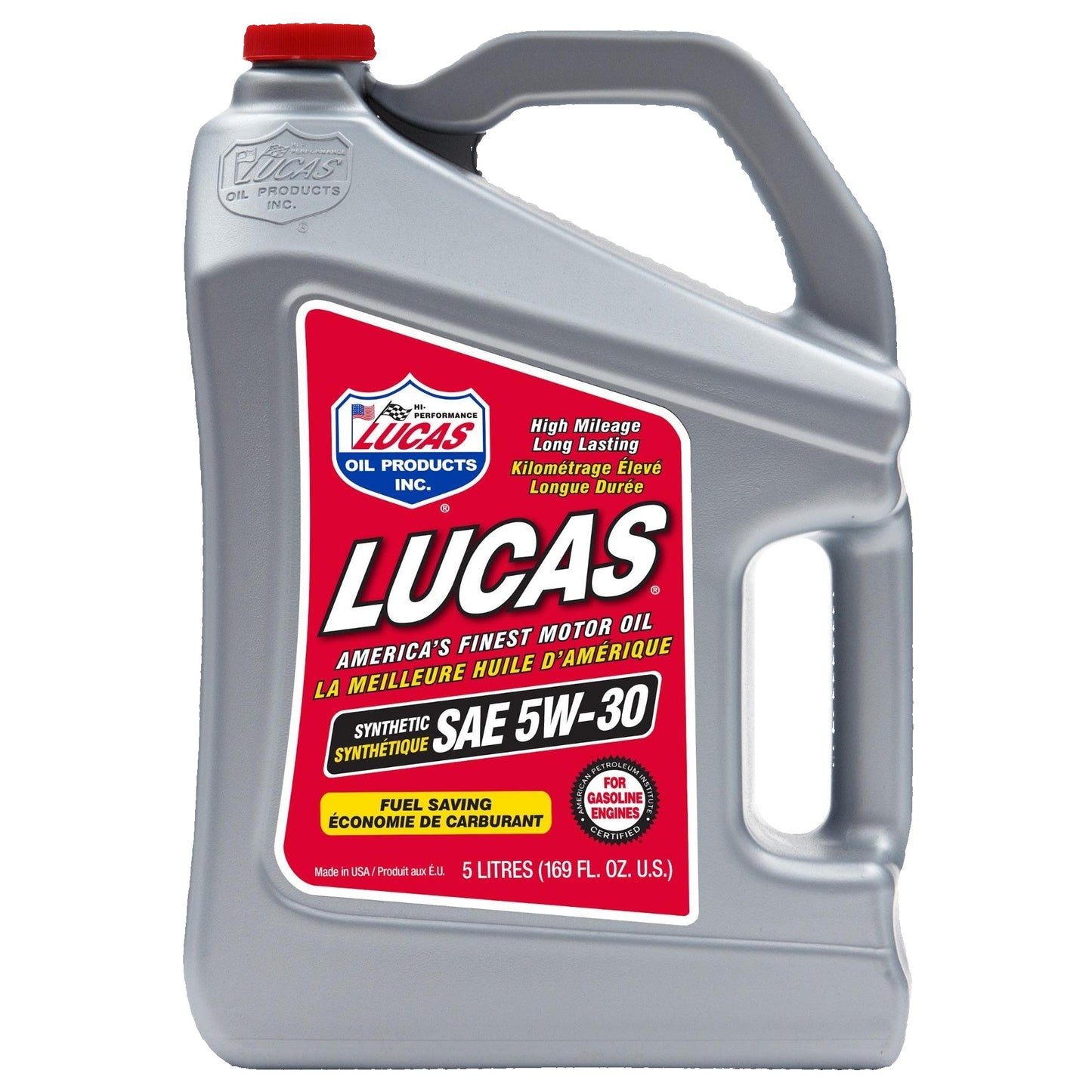 Lucas Oil 20206 Synthetic SAE 5W-30 Motor Oil 1.32 Gallon 5 L jug