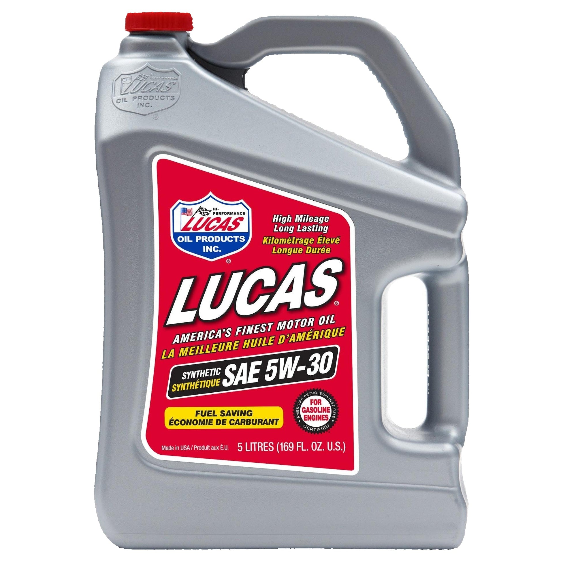 Lucas Oil 20206 Synthetic SAE 5W-30 Motor Oil 1.32 Gallon 5 L jug