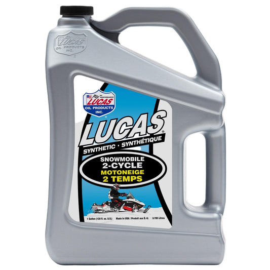 Lucas Oil 20847 Synthetic Snowmobile 2-Cycle Oil 1 Gallon 3.786 L jug