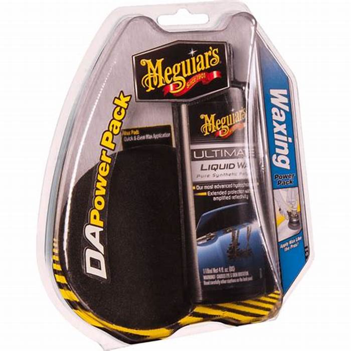 Meguiar’s G3509C DA Waxing Power Pads 4 inch black 2 pack
