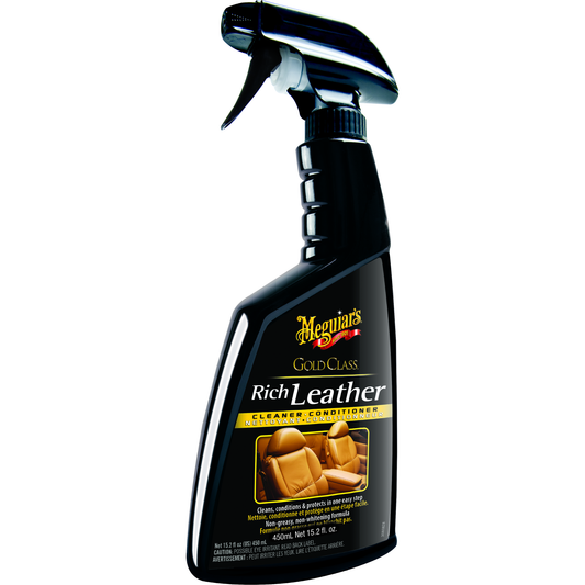 Meguiar’s Gold Class leather cleaner and conditioner spray
