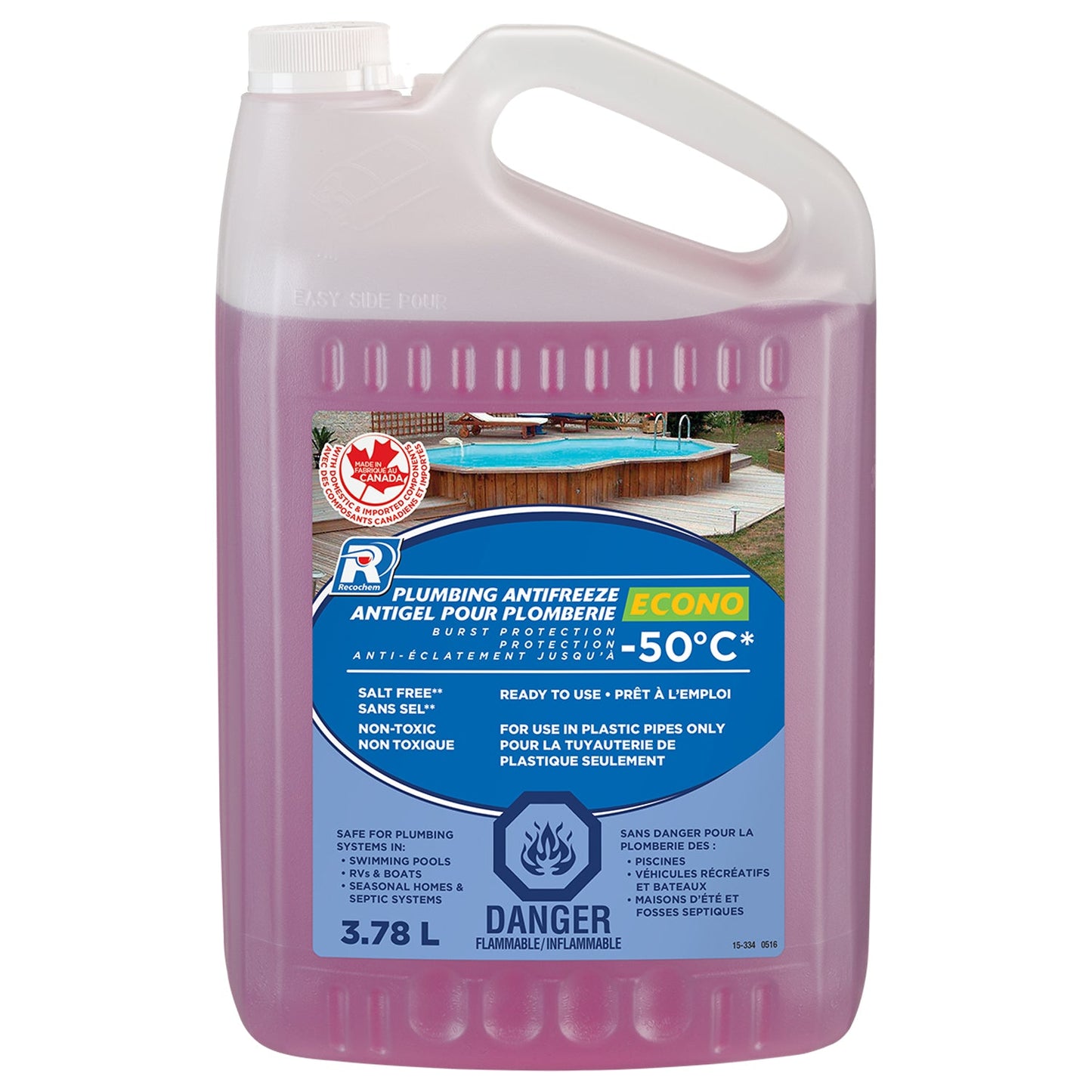 Recochem Econo Ready-to-Use Plumbing Antifreeze 3.78 L jug
