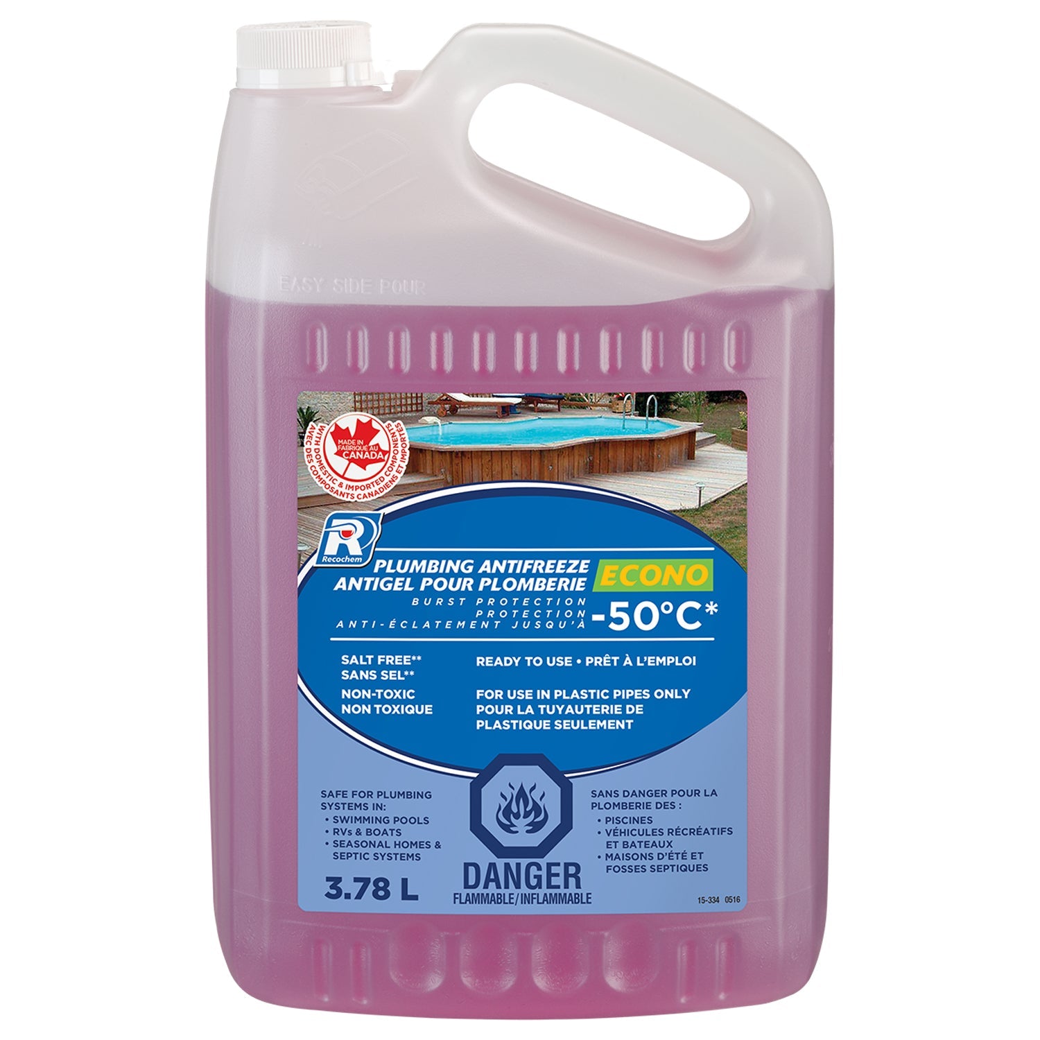 Recochem Econo Ready-to-Use Plumbing Antifreeze 3.78 L jug
