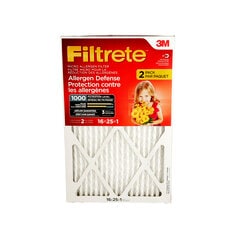 Filtrete Allergen Defense MPR 1000 furnace filter 16x25x1 2-pack