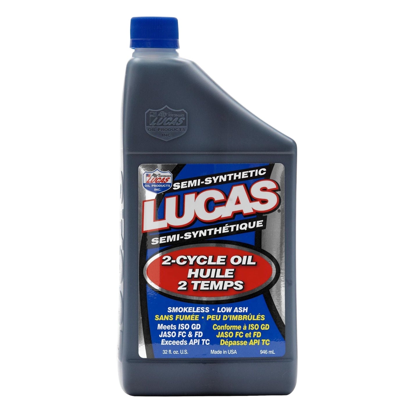 Lucas Oil 20110 Semi-Synthetic 2-Cycle Oil 1 Quart 946 ml bottle