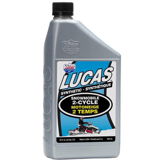 Lucas Oil 20835 Synthetic Snowmobile 2-Cycle Oil 1 Quart 946 ml bottle